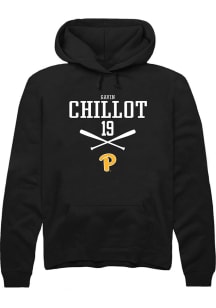 Gavin Chillot  Rally Pitt Panthers Mens Black NIL Sport Icon Long Sleeve Hoodie