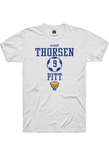 Albert Thorsen  Pitt Panthers White Rally NIL Sport Icon Short Sleeve T Shirt