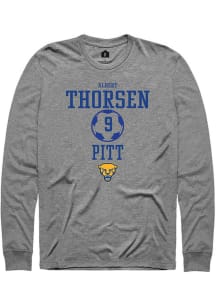 Albert Thorsen  Pitt Panthers Graphite Rally NIL Sport Icon Long Sleeve T Shirt