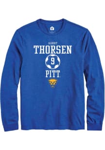 Albert Thorsen  Pitt Panthers Blue Rally NIL Sport Icon Long Sleeve T Shirt