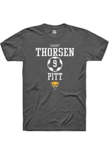 Albert Thorsen  Pitt Panthers Dark Grey Rally NIL Sport Icon Short Sleeve T Shirt