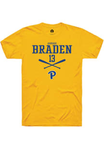 Ahmari Braden  Pitt Panthers Gold Rally NIL Sport Icon Short Sleeve T Shirt