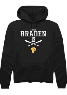 Ahmari Braden  Rally Pitt Panthers Mens Black NIL Sport Icon Long Sleeve Hoodie