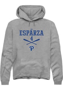 Kk Esparza  Rally Pitt Panthers Mens Graphite NIL Sport Icon Long Sleeve Hoodie
