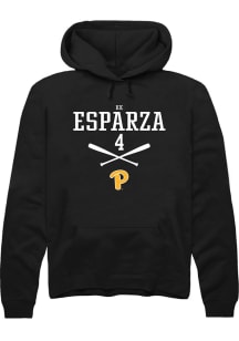 Kk Esparza  Rally Pitt Panthers Mens Black NIL Sport Icon Long Sleeve Hoodie