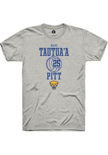 Haiti Tautua’a  Pitt Panthers Ash Rally NIL Sport Icon Short Sleeve T Shirt