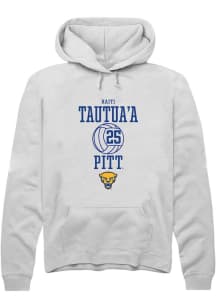 Haiti Tautua’a  Rally Pitt Panthers Mens White NIL Sport Icon Long Sleeve Hoodie