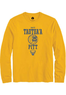 Haiti Tautua’a  Pitt Panthers Gold Rally NIL Sport Icon Long Sleeve T Shirt