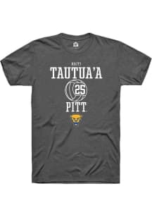 Haiti Tautua’a  Pitt Panthers Dark Grey Rally NIL Sport Icon Short Sleeve T Shirt