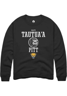 Haiti Tautua’a  Rally Pitt Panthers Mens Black NIL Sport Icon Long Sleeve Crew Sweatshirt