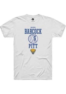 Olivia Babcock  Pitt Panthers White Rally NIL Sport Icon Short Sleeve T Shirt