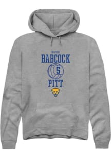 Olivia Babcock  Rally Pitt Panthers Mens Graphite NIL Sport Icon Long Sleeve Hoodie