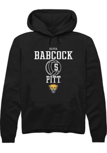 Olivia Babcock  Rally Pitt Panthers Mens Black NIL Sport Icon Long Sleeve Hoodie