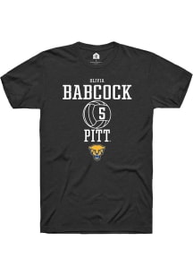 Olivia Babcock  Pitt Panthers Black Rally NIL Sport Icon Short Sleeve T Shirt