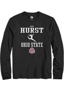 Kara Hurst  Ohio State Buckeyes Black Rally NIL Sport Icon Long Sleeve T Shirt