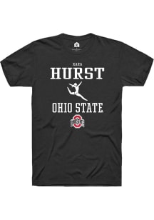 Kara Hurst  Ohio State Buckeyes Black Rally NIL Sport Icon Short Sleeve T Shirt