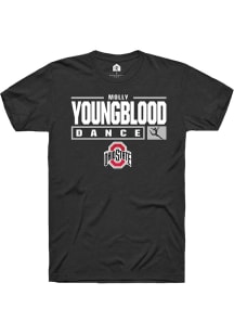 Molly Youngblood  Ohio State Buckeyes Black Rally NIL Stacked Box Short Sleeve T Shirt