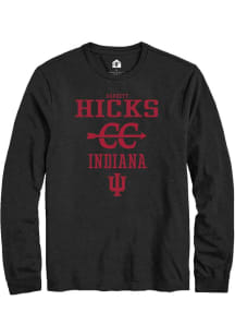 Garrett Hicks  Indiana Hoosiers Black Rally NIL Sport Icon Long Sleeve T Shirt