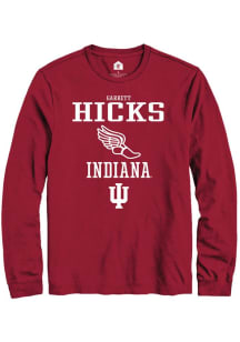 Garrett Hicks  Indiana Hoosiers Red Rally NIL Sport Icon Track Long Sleeve T Shirt