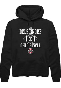 Alec DelSignore  Rally Ohio State Buckeyes Mens Black NIL Sport Icon Long Sleeve Hoodie