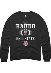 Nolan Baudo  Rally Ohio State Buckeyes Mens Black NIL Sport Icon Long Sleeve Crew Sweatshirt