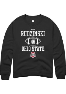 Ryan Rudzinski  Rally Ohio State Buckeyes Mens Black NIL Sport Icon Long Sleeve Crew Sweatshirt