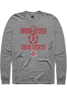 Dyland Onwona-Agyeman  Ohio State Buckeyes Graphite Rally NIL Sport Icon Long Sleeve T Shirt