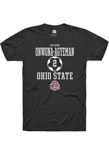 Dyland Onwona-Agyeman  Ohio State Buckeyes Black Rally NIL Sport Icon Short Sleeve T Shirt