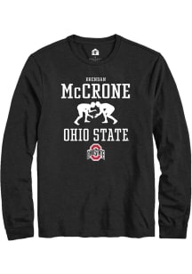 Brendan McCrone  Ohio State Buckeyes Black Rally NIL Sport Icon Long Sleeve T Shirt