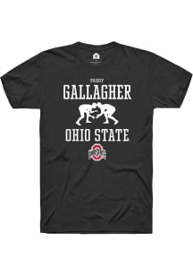 Paddy Gallagher  Ohio State Buckeyes Black Rally NIL Sport Icon Short Sleeve T Shirt