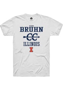 Mabry Bruhn  Illinois Fighting Illini White Rally NIL Sport Icon Short Sleeve T Shirt