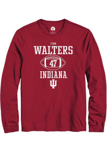 Finn Walters  Indiana Hoosiers Red Rally NIL Sport Icon Long Sleeve T Shirt