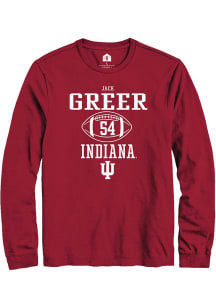 Jack Greer  Indiana Hoosiers Red Rally NIL Sport Icon Long Sleeve T Shirt