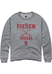 Nicholas Piesen  Rally Indiana Hoosiers Mens Graphite NIL Sport Icon Long Sleeve Crew Sweatshirt