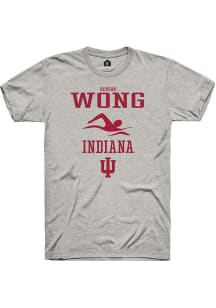 Benson Wong  Indiana Hoosiers Ash Rally NIL Sport Icon Short Sleeve T Shirt