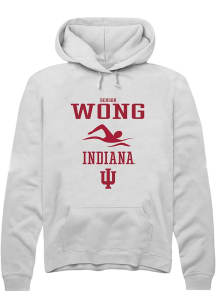 Benson Wong  Rally Indiana Hoosiers Mens White NIL Sport Icon Long Sleeve Hoodie