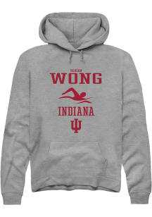 Benson Wong  Rally Indiana Hoosiers Mens Graphite NIL Sport Icon Long Sleeve Hoodie