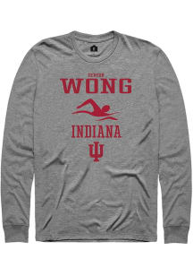 Benson Wong  Indiana Hoosiers Graphite Rally NIL Sport Icon Long Sleeve T Shirt