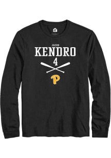 Jacob Kendro  Pitt Panthers Black Rally NIL Sport Icon Long Sleeve T Shirt