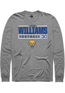 Caleb Williams  Pitt Panthers Graphite Rally NIL Stacked Box Long Sleeve T Shirt