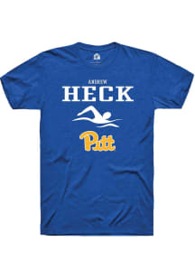 Andrew Heck  Pitt Panthers Blue Rally NIL Sport Icon Short Sleeve T Shirt