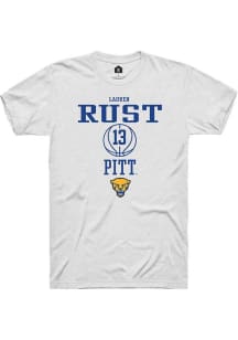 Lauren Rust  Pitt Panthers White Rally NIL Sport Icon Short Sleeve T Shirt