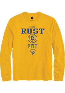 Lauren Rust  Pitt Panthers Gold Rally NIL Sport Icon Long Sleeve T Shirt
