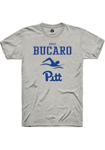 Emily Bucaro  Pitt Panthers Ash Rally NIL Sport Icon Short Sleeve T Shirt