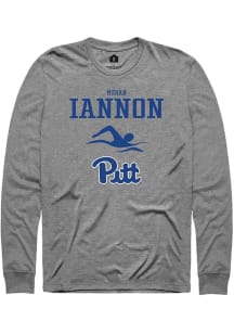 Megan Iannon  Pitt Panthers Graphite Rally NIL Sport Icon Long Sleeve T Shirt