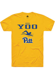 Olivia Yoo  Pitt Panthers Gold Rally NIL Sport Icon Short Sleeve T Shirt