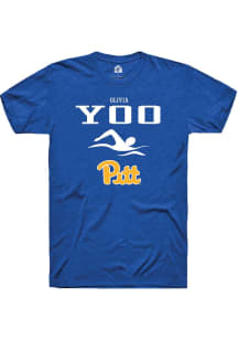 Olivia Yoo  Pitt Panthers Blue Rally NIL Sport Icon Short Sleeve T Shirt