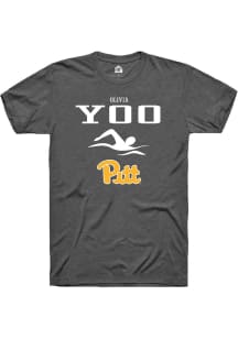 Olivia Yoo  Pitt Panthers Dark Grey Rally NIL Sport Icon Short Sleeve T Shirt