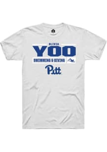 Olivia Yoo  Pitt Panthers White Rally NIL Stacked Box Short Sleeve T Shirt