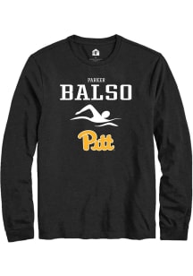 Parker Del Balso  Pitt Panthers Black Rally NIL Sport Icon Long Sleeve T Shirt